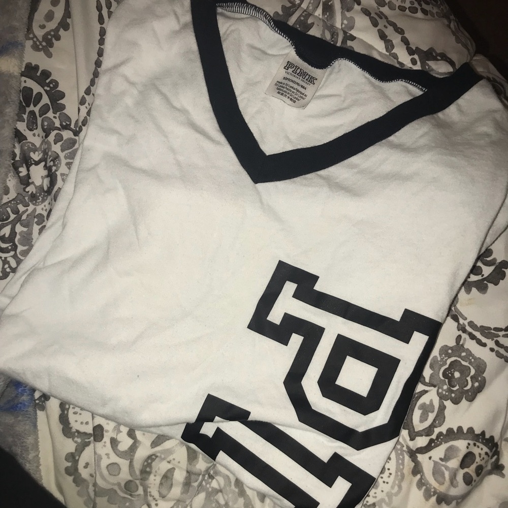 White Victoria secret pink tee